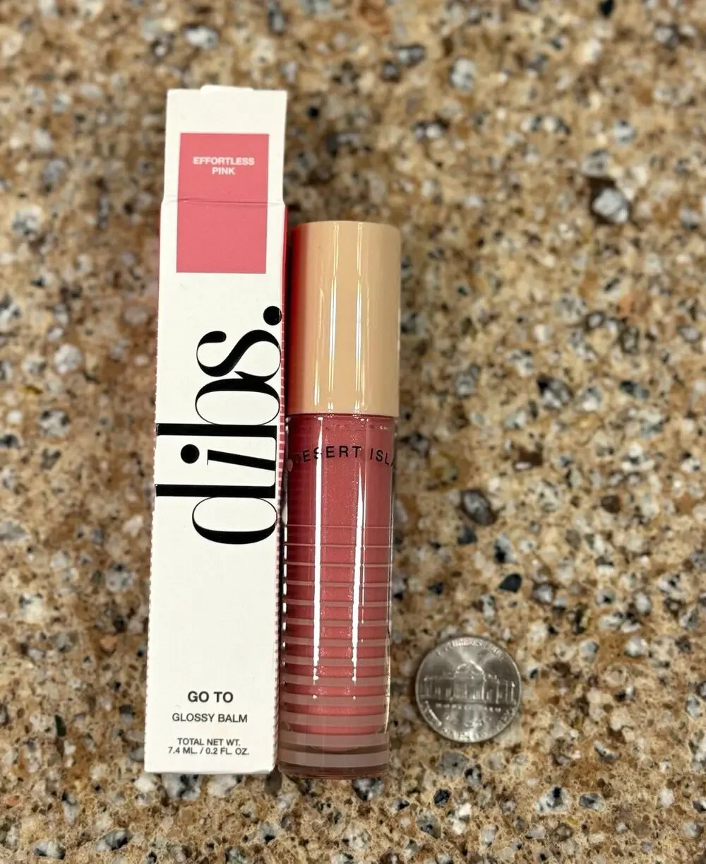 Dibs Go To Glossy Balm, Effortless Pink 0.2 fl oz